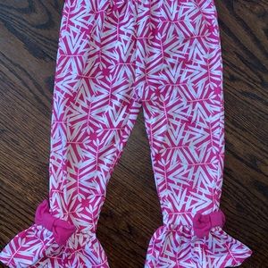 🌴EUC - Sunshine Baby Ruffle Bellbottom Bow Pants